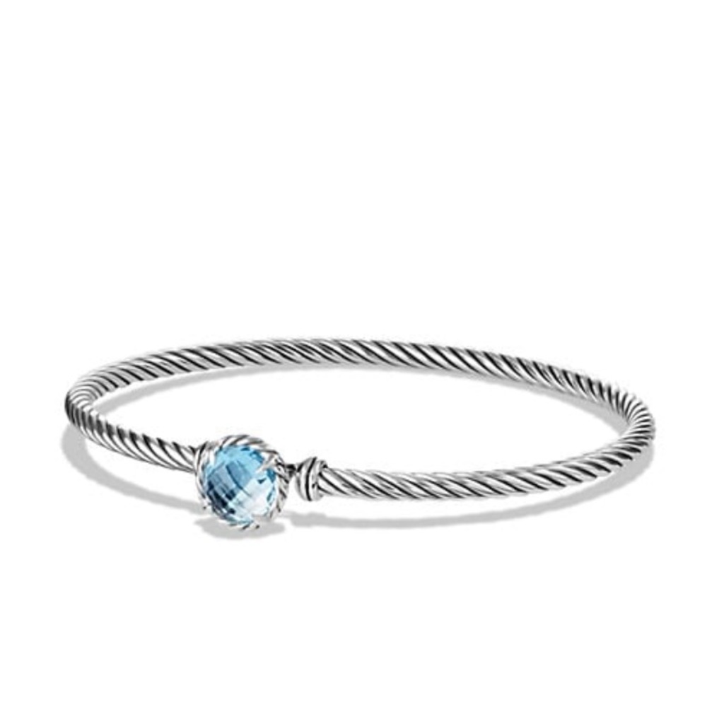 David Yurman blue topaz chatelaine med bracelet